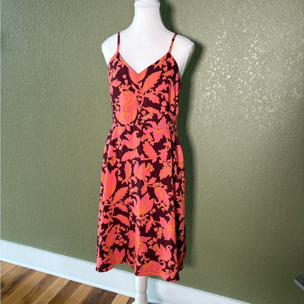 LOFT Outlet Floral Sleeveless Dress Size 4 🏝️